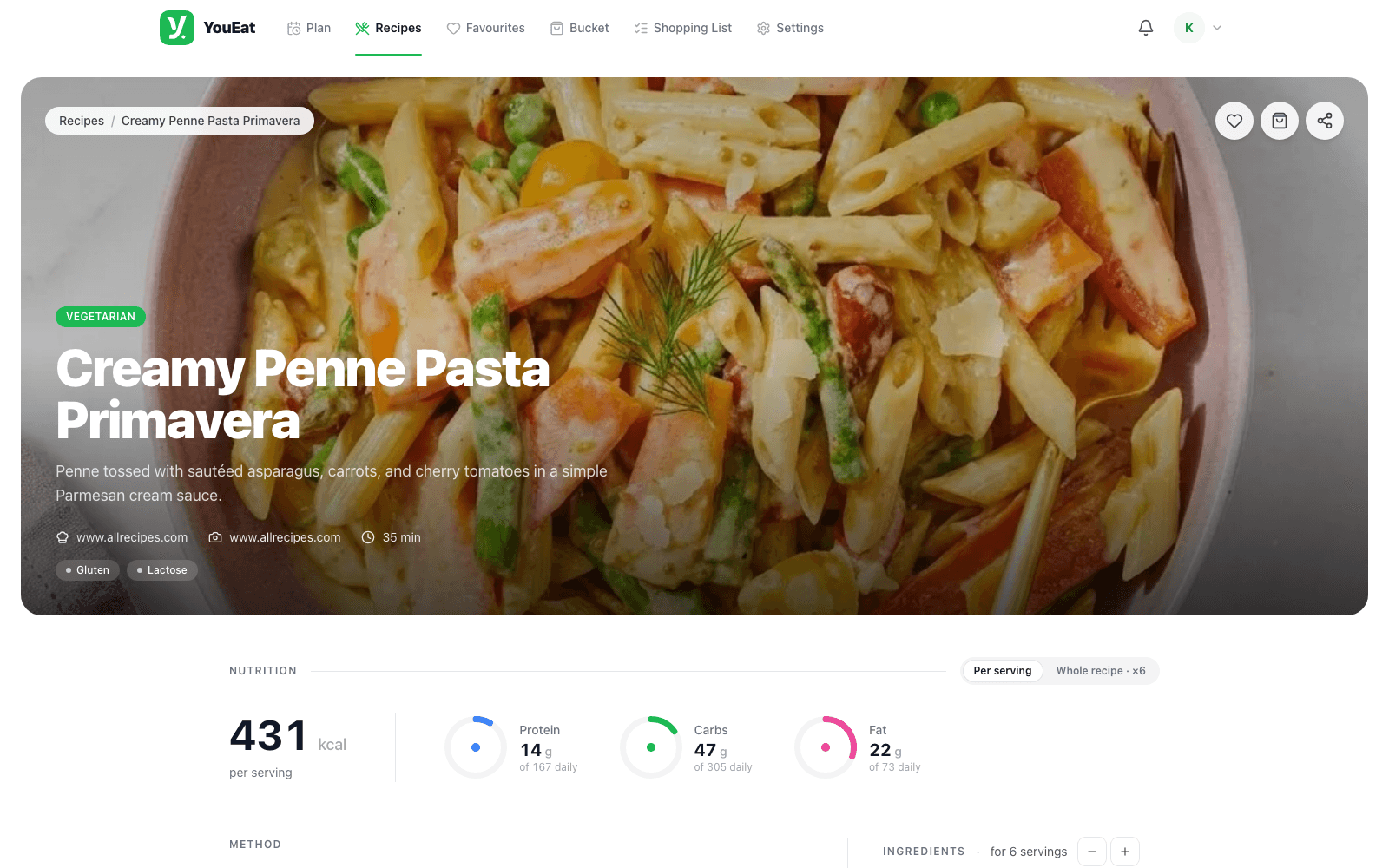 Cook with everything in view — product view